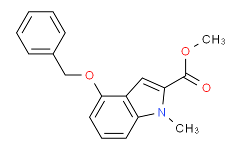 CAS No. 167479-10-9, Methyl 4-(benzyloxy)-1-methyl-1H-indole-2-carboxylate
