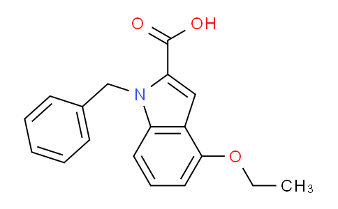 CAS No. 1240568-78-8, 1-Benzyl-4-ethoxy-1H-indole-2-carboxylic acid
