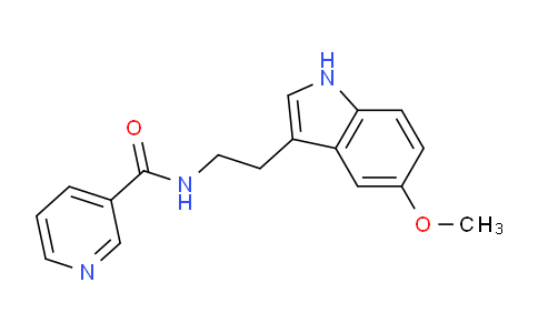 CAS No. 29745-42-4, N-(2-(5-Methoxy-1H-indol-3-yl)ethyl)nicotinamide
