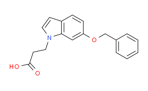 CAS No. 1219551-00-4, 3-(6-(Benzyloxy)-1H-indol-1-yl)propanoic acid