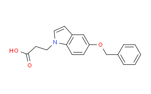 CAS No. 445492-18-2, 3-(5-(Benzyloxy)-1H-indol-1-yl)propanoic acid