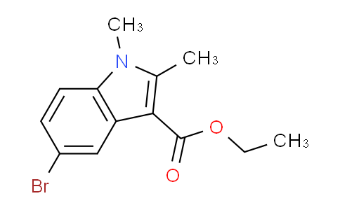 CAS No. 1245933-91-8, Ethyl 5-bromo-1,2-dimethyl-1H-indole-3-carboxylate