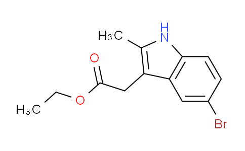 CAS No. 72016-68-3, Ethyl 2-(5-bromo-2-methyl-1H-indol-3-yl)acetate