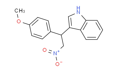 CAS No. 33723-33-0, 3-(1-(4-Methoxyphenyl)-2-nitroethyl)-1H-indole