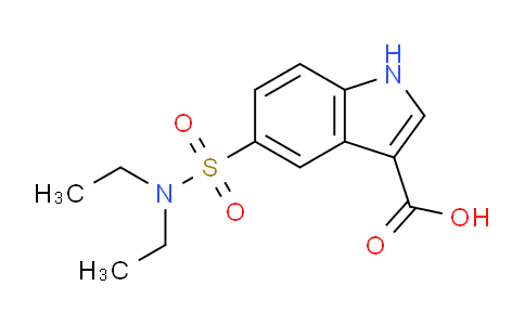 CAS No. 120729-94-4, 5-(N,N-Diethylsulfamoyl)-1H-indole-3-carboxylic acid