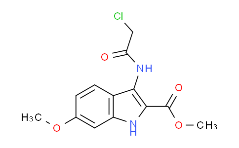 CAS No. 843638-66-4, Methyl 3-(2-chloroacetamido)-6-methoxy-1H-indole-2-carboxylate