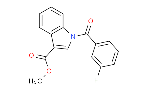 CAS No. 332898-29-0, Methyl 1-(3-fluorobenzoyl)-1H-indole-3-carboxylate