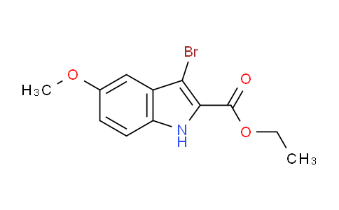 CAS No. 92622-96-3, Ethyl 3-bromo-5-methoxy-1H-indole-2-carboxylate