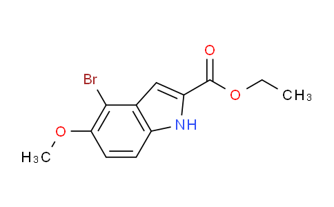 CAS No. 30933-69-8, Ethyl 4-Bromo-5-methoxy-1H-indole-2-carboxylate