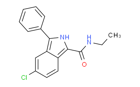 CAS No. 61295-31-6, 5-Chloro-N-ethyl-3-phenyl-2H-isoindole-1-carboxamide