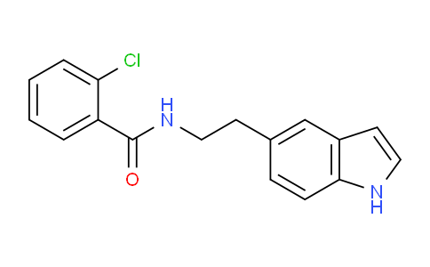 CAS No. 62679-93-0, N-(2-(1H-Indol-5-yl)ethyl)-2-chlorobenzamide