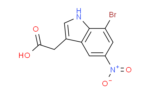 CAS No. 87240-12-8, 2-(7-Bromo-5-nitro-1H-indol-3-yl)acetic acid