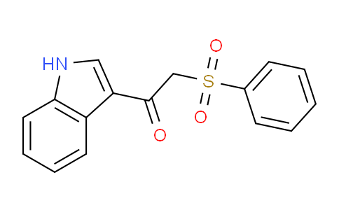 CAS No. 292855-52-8, 1-(1H-Indol-3-yl)-2-(phenylsulfonyl)ethanone