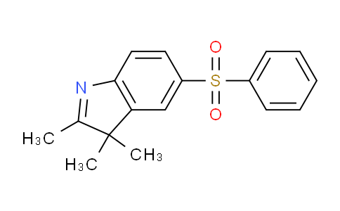 CAS No. 55203-59-3, 2,3,3-Trimethyl-5-(phenylsulfonyl)-3H-indole