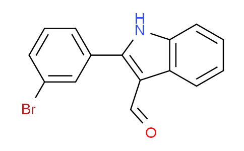 CAS No. 1098340-34-1, 2-(3-Bromophenyl)-1H-indole-3-carbaldehyde