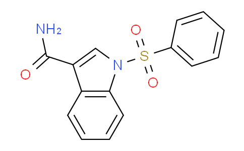 CAS No. 540740-49-6, 1-(Phenylsulfonyl)-1H-indole-3-carboxamide