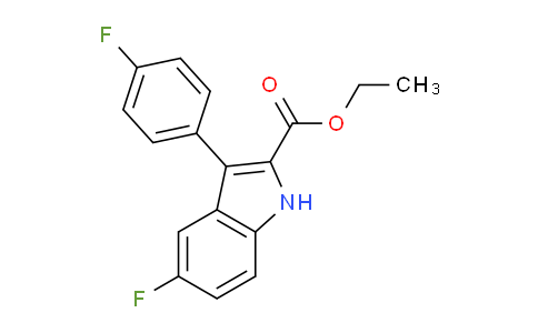 CAS No. 1363405-14-4, Ethyl 5-fluoro-3-(4-fluorophenyl)-1H-indole-2-carboxylate