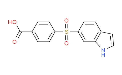 CAS No. 919792-61-3, 4-((1H-Indol-6-yl)sulfonyl)benzoic acid