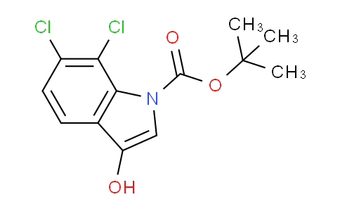 CAS No. 384829-02-1, tert-Butyl 6,7-dichloro-3-hydroxy-1H-indole-1-carboxylate