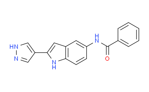 CAS No. 827318-33-2, N-(2-(1H-Pyrazol-4-yl)-1H-indol-5-yl)benzamide