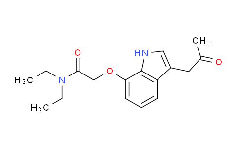 CAS No. 295778-26-6, N,N-Diethyl-2-((3-(2-oxopropyl)-1H-indol-7-yl)oxy)acetamide