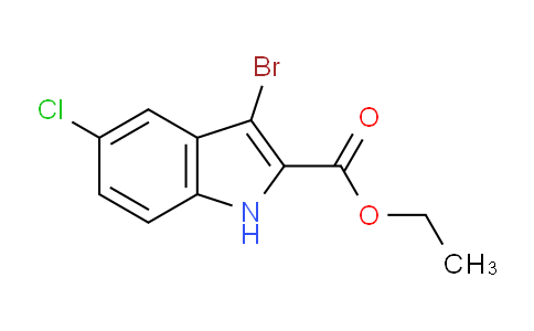 CAS No. 93704-68-8, Ethyl 3-bromo-5-chloro-1H-indole-2-carboxylate