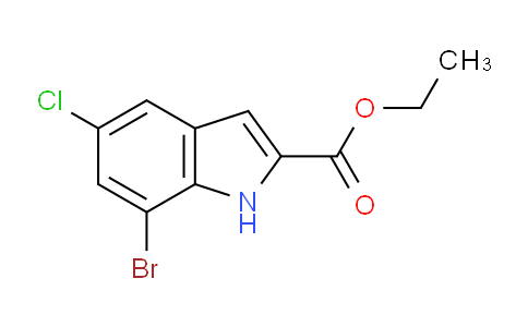 CAS No. 1352896-41-3, Ethyl 7-bromo-5-chloro-1H-indole-2-carboxylate
