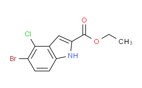 CAS No. 1956307-93-9, Ethyl 5-bromo-4-chloro-1H-indole-2-carboxylate