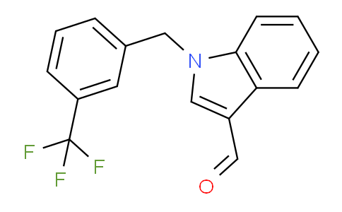 CAS No. 192997-22-1, 1-(3-(Trifluoromethyl)benzyl)-1H-indole-3-carbaldehyde