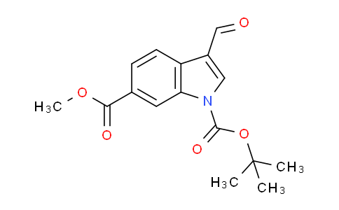CAS No. 850374-95-7, 1-tert-Butyl 6-methyl 3-formyl-1H-indole-1,6-dicarboxylate