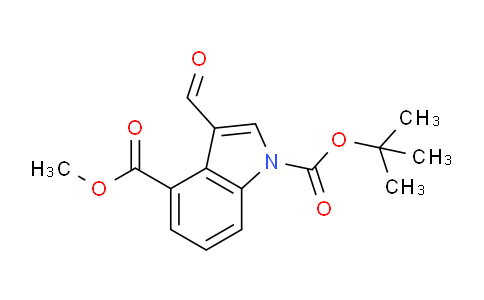 CAS No. 1260788-92-8, 1-tert-Butyl 4-methyl 3-formyl-1H-indole-1,4-dicarboxylate