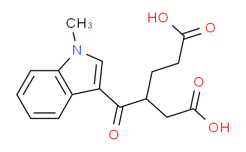 CAS No. 1352491-75-8, 3-(1-Methyl-1H-indole-3-carbonyl)hexanedioic acid