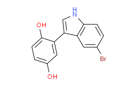 CAS No. 647862-32-6, 2-(5-Bromo-1H-indol-3-yl)benzene-1,4-diol