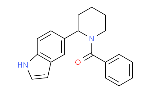 CAS No. 1355207-84-9, (2-(1H-Indol-5-yl)piperidin-1-yl)(phenyl)methanone
