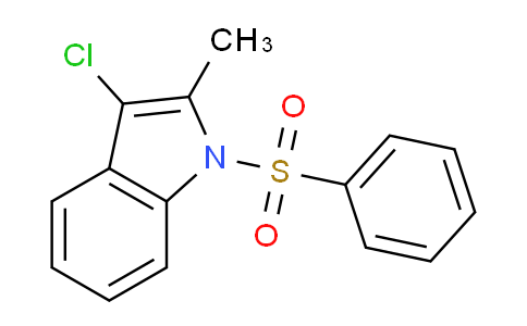 CAS No. 88207-53-8, 3-Chloro-2-methyl-1-(phenylsulfonyl)-1H-indole