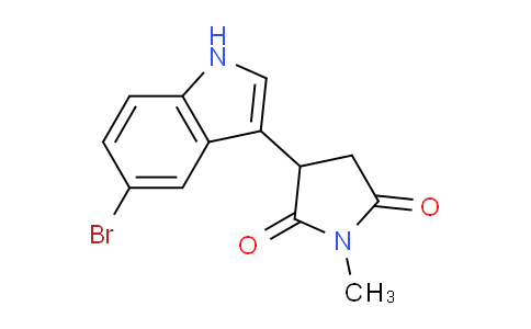 CAS No. 163886-93-9, 3-(5-Bromo-1H-indol-3-yl)-1-methylpyrrolidine-2,5-dione