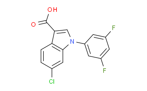 CAS No. 921195-18-8, 6-Chloro-1-(3,5-difluorophenyl)-1H-indole-3-carboxylic acid