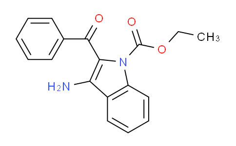 CAS No. 41534-69-4, Ethyl 3-amino-2-benzoyl-1H-indole-1-carboxylate