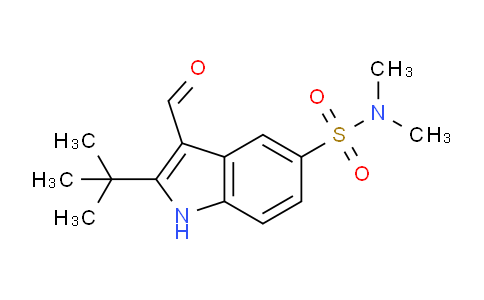 CAS No. 591204-93-2, 2-(tert-Butyl)-3-formyl-N,N-dimethyl-1H-indole-5-sulfonamide