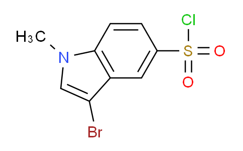 CAS No. 1956376-77-4, 3-Bromo-1-methyl-1H-indole-5-sulfonyl chloride