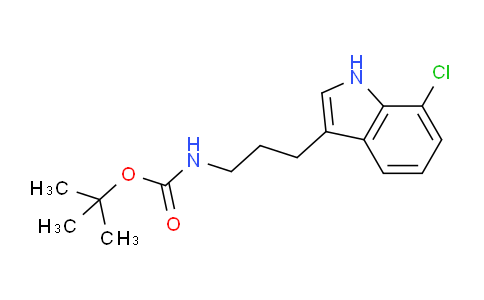 CAS No. 1956381-74-0, tert-Butyl (3-(7-chloro-1H-indol-3-yl)propyl)carbamate