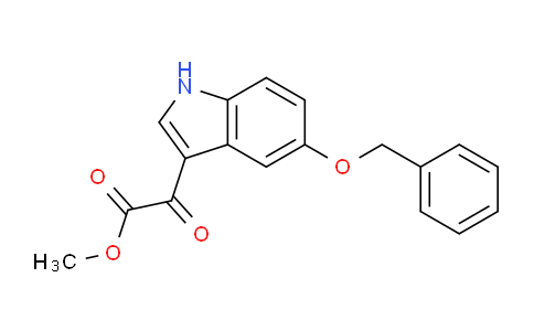 CAS No. 62995-58-8, Methyl 2-(5-(benzyloxy)-1H-indol-3-yl)-2-oxoacetate