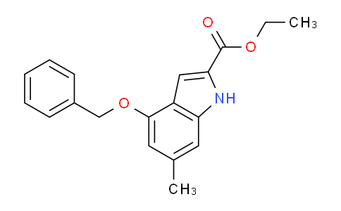 CAS No. 65751-97-5, Ethyl 4-(benzyloxy)-6-methyl-1H-indole-2-carboxylate
