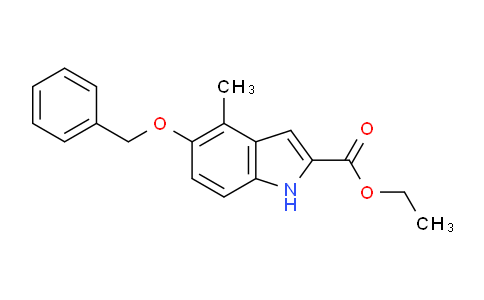 CAS No. 19646-48-1, Ethyl 5-(benzyloxy)-4-methyl-1H-indole-2-carboxylate