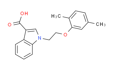 CAS No. 878978-76-8, 1-(2-(2,5-Dimethylphenoxy)ethyl)-1H-indole-3-carboxylic acid