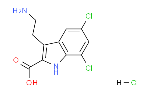 CAS No. 2447-24-7, 3-(2-Aminoethyl)-5,7-dichloro-1H-indole-2-carboxylic acid hydrochloride