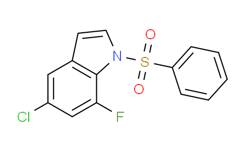 CAS No. 1714086-36-8, 5-Chloro-7-fluoro-1-(phenylsulfonyl)-1H-indole