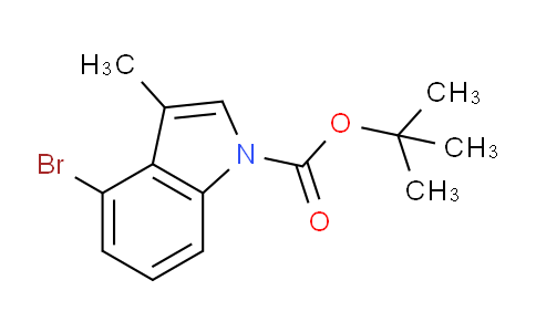 CAS No. 1337879-60-3, tert-Butyl 4-bromo-3-methyl-1H-indole-1-carboxylate
