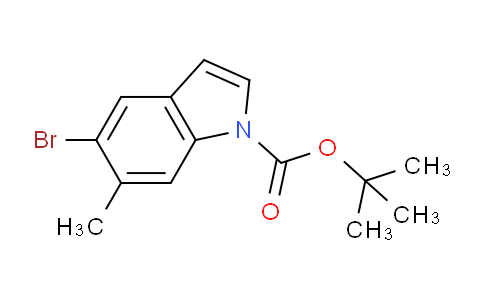 CAS No. 1072157-39-1, tert-Butyl 5-bromo-6-methyl-1H-indole-1-carboxylate