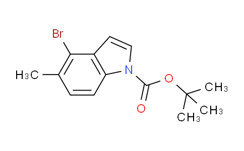 CAS No. 1252572-51-2, tert-Butyl 4-bromo-5-methyl-1H-indole-1-carboxylate